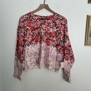 FP Movement by Free People Inspire Floral Printed Long Sleeve Women’s Small NWT